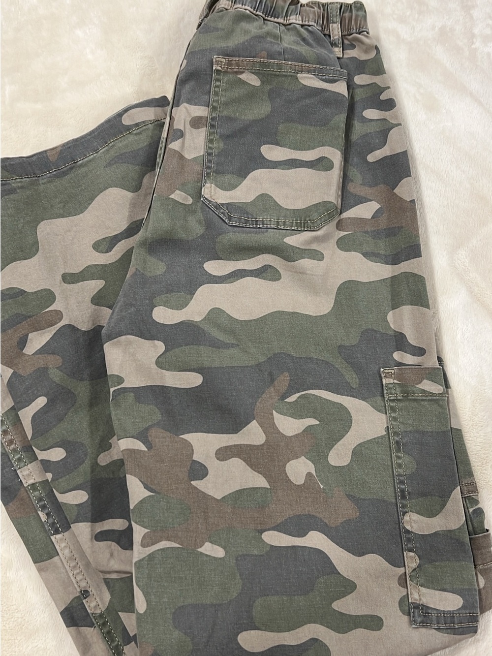 No Boundaries Camo Utility Jogger Pants - Green/Brown/Gray